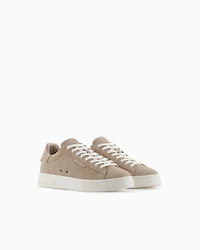 Leather sneakers with logo