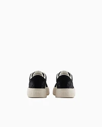 Sneakers with allover logo insert
