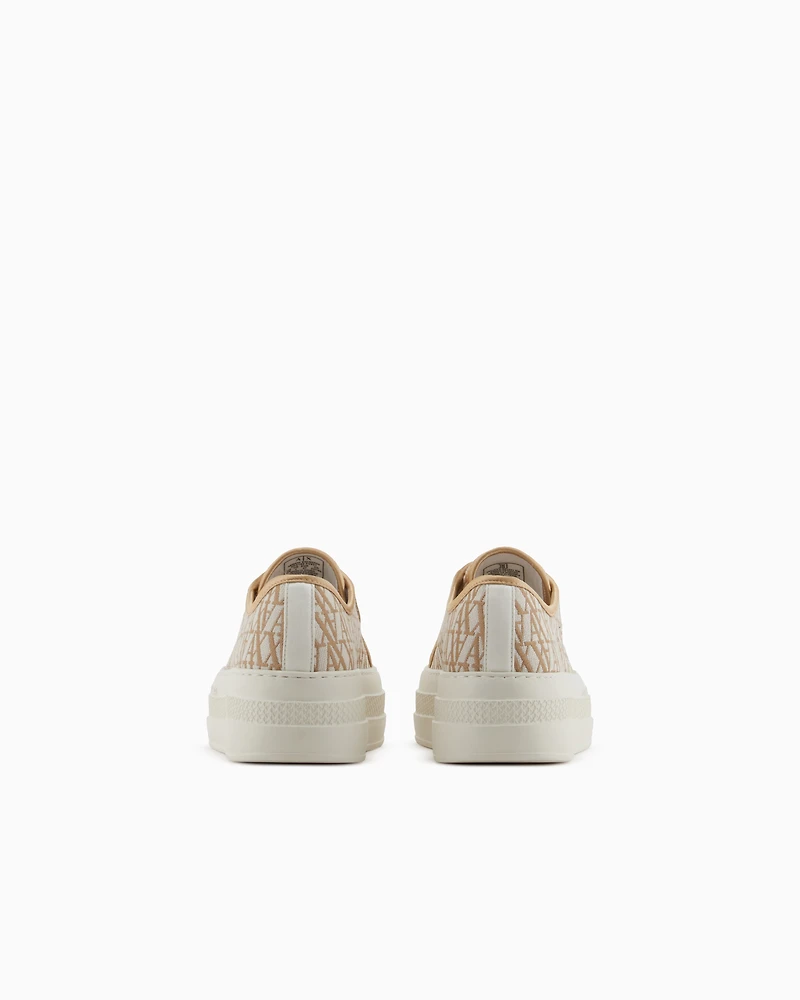Sneakers with allover logo