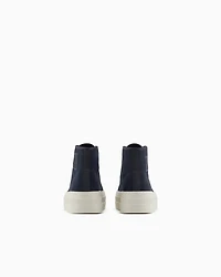 Canvas platform sneakers