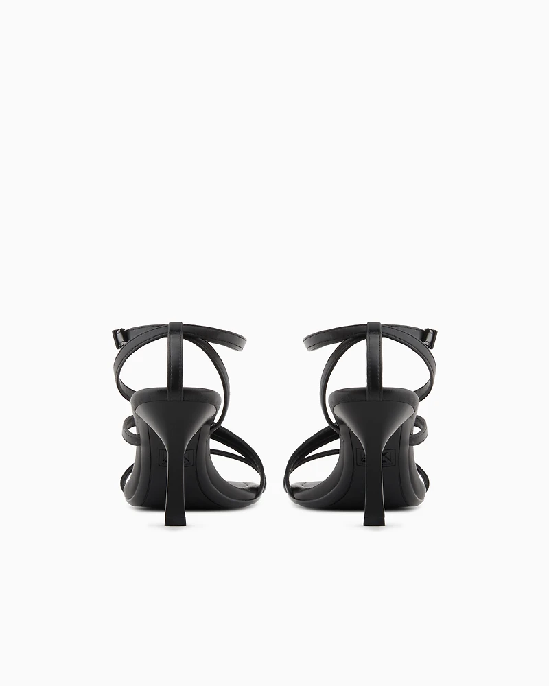 Heeled sandals with straps