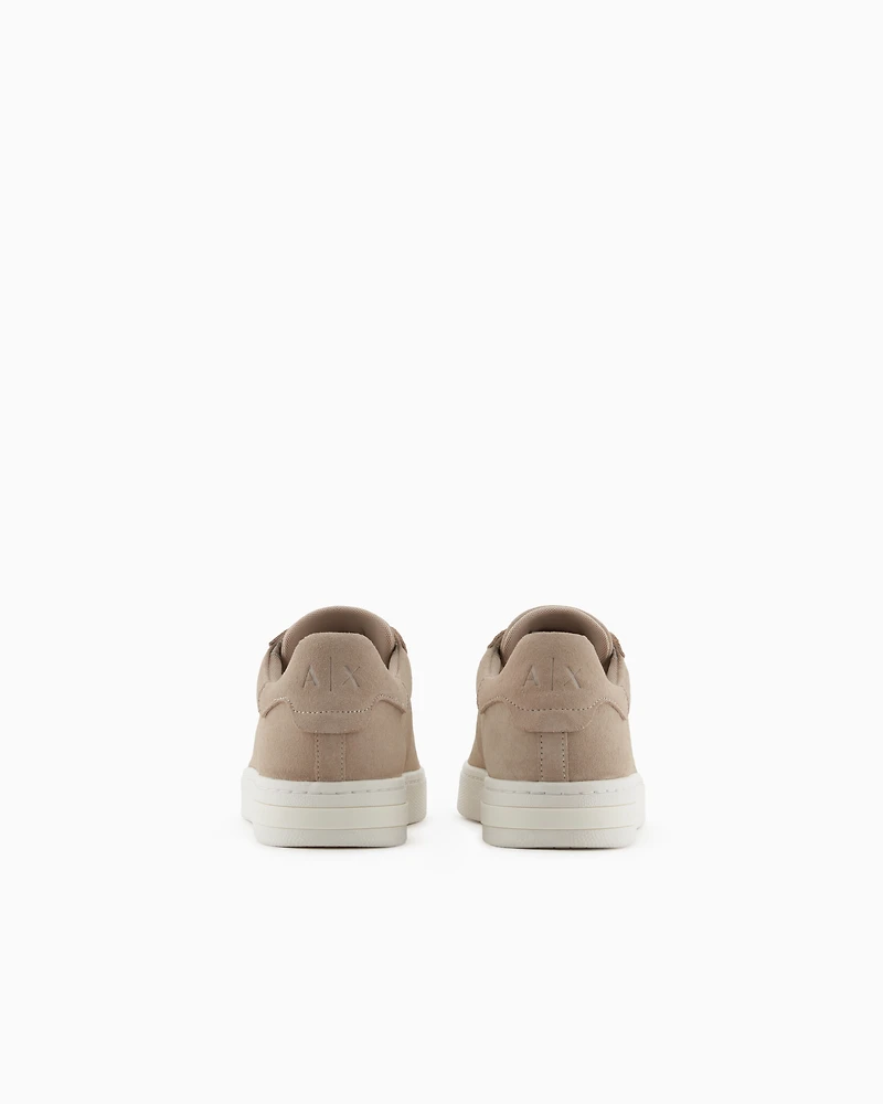 Leather sneakers with logo