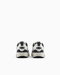 Mesh sneakers with logo on the side