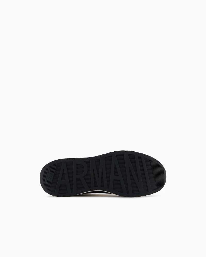 Sneakers with high sole and logo