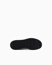 Sneakers with high sole and logo