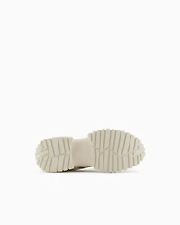 Sneakers with metallic inserts
