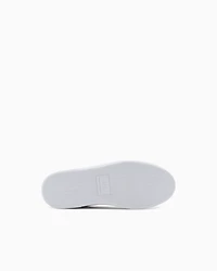 Leather sneakers with logo on the sole