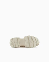 Sneakers with stitching