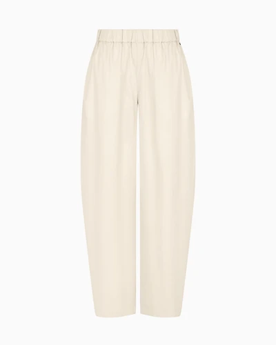 Oval leg cotton trousers