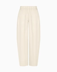 Oval leg cotton trousers