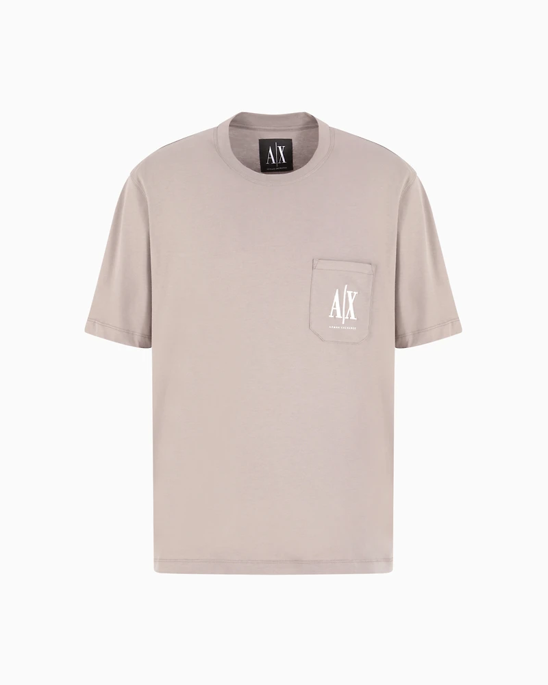 Regular fit T-shirt with pocket and logo