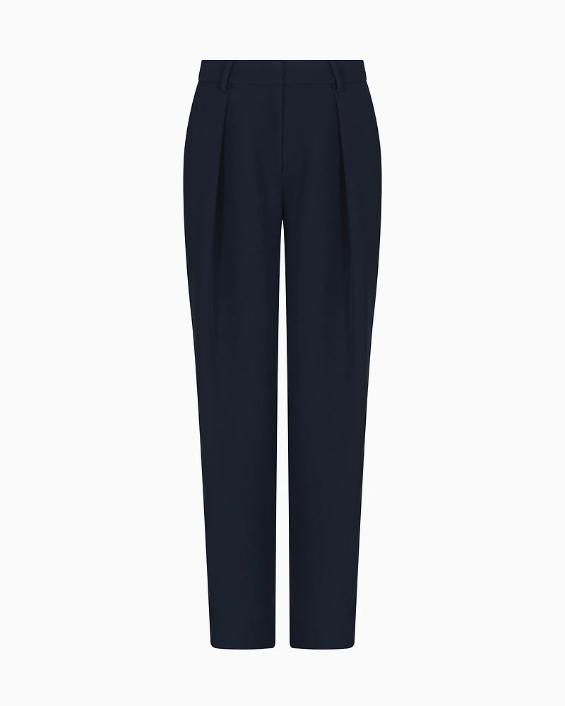 Soft trousers with pleats