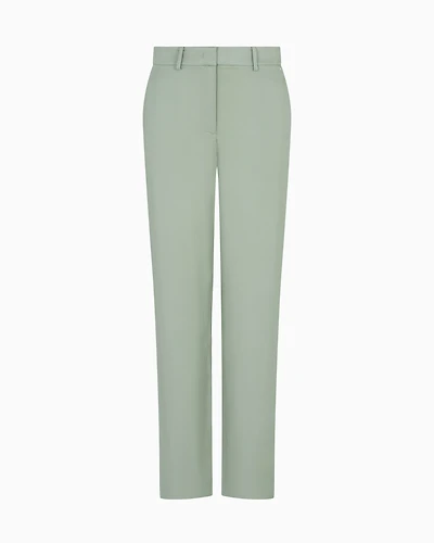 Straight viscose trousers