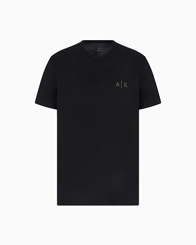 Regular fit T-shirt with blurred logo effect