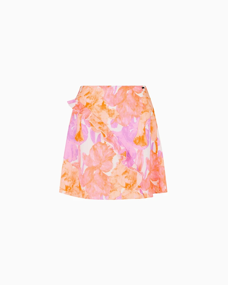 Short skirt floral fabric