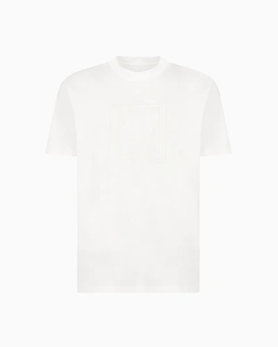 Regular fit mercerised cotton T-shirt