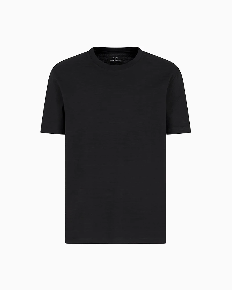 Regular fit mercerised cotton T-shirt