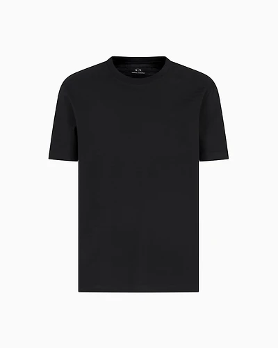 Regular fit mercerised cotton T-shirt