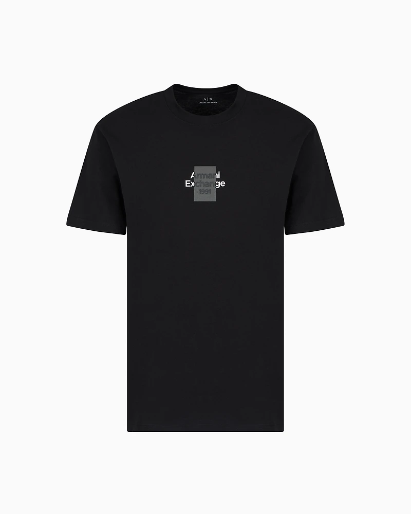 Regular fit cotton T-shirt with logo
