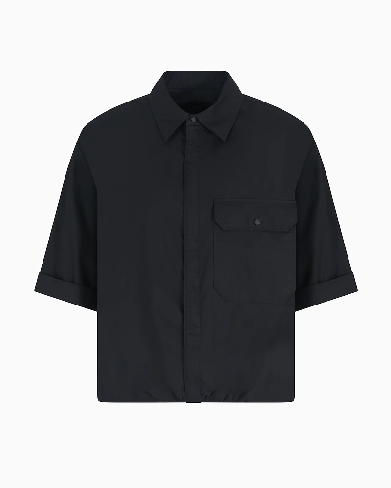 Loose fit shirt ripstop cotton