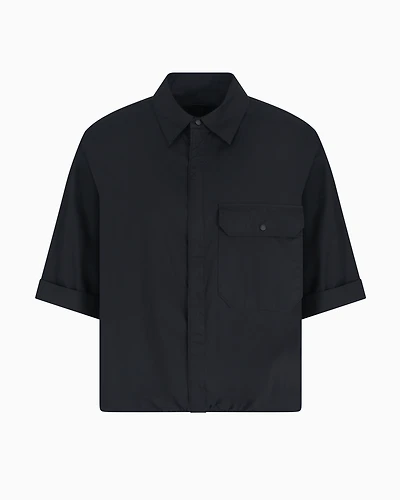Loose fit shirt ripstop cotton