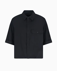 Loose fit shirt ripstop cotton