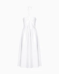 Linen and cotton longuette dress