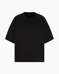 Relaxed fit T-shirt with logo bands on the shoulders