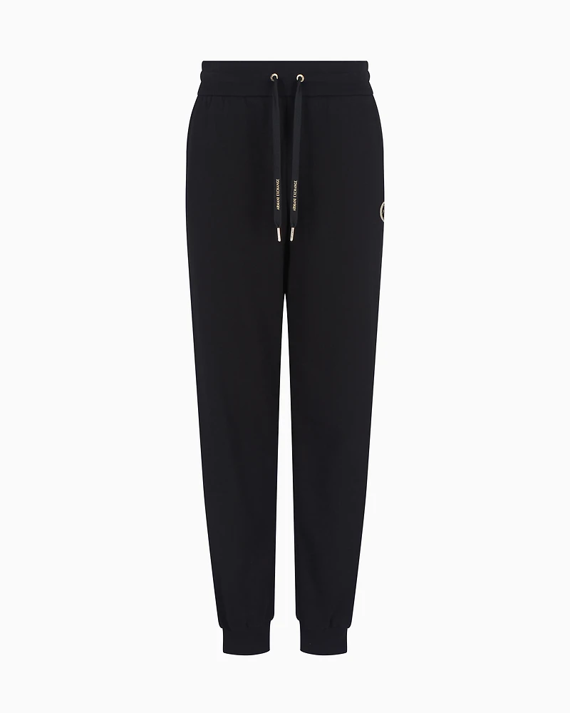 Jogger pants with metal logo