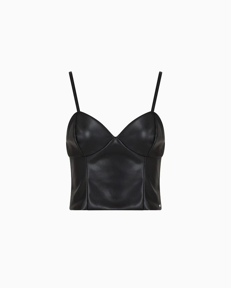 ASV Faux Leather Top