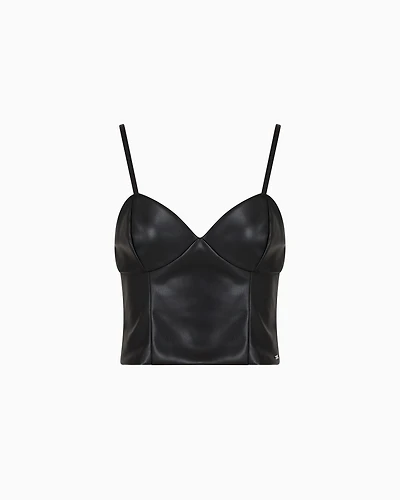ASV Faux Leather Top