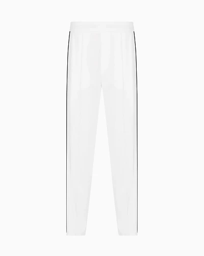 Regular fit trousers with contrasting band