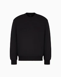 Crewneck cotton blend sweatshirt