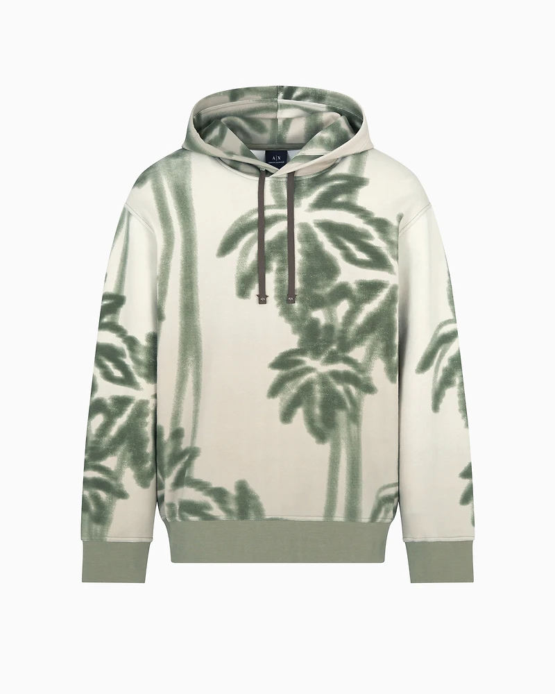 Palm tree pattern hoodie