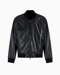 Shiny faux leather jacket