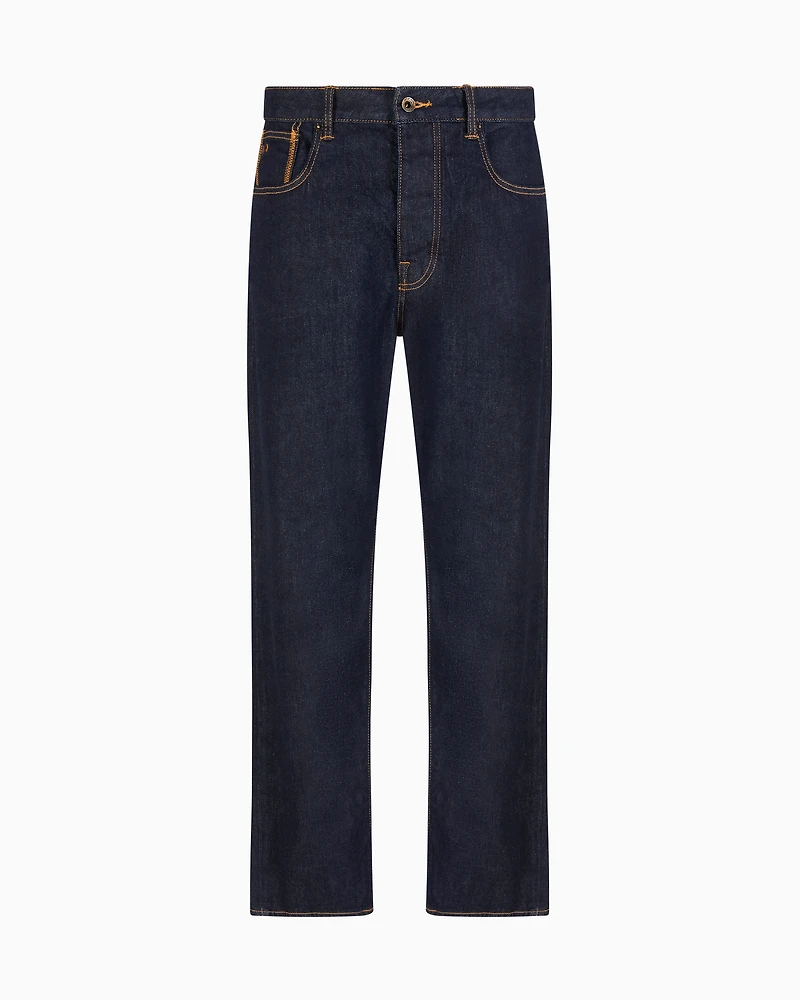 J82 loose tapered jeans cotton denim