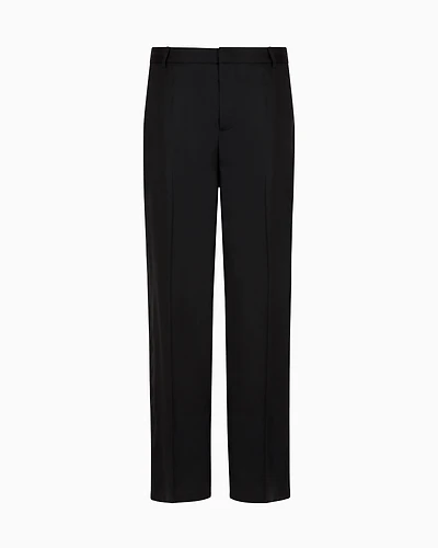 Camouflage lyocell trousers