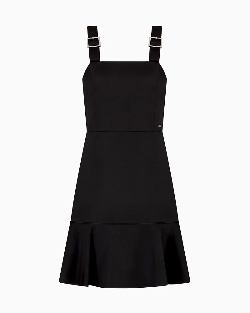Short dress matte satin fabric