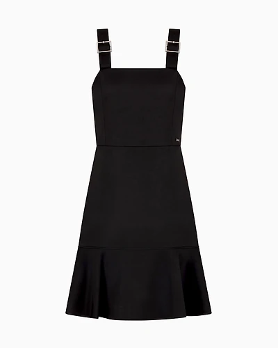 Short dress matte satin fabric