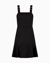 Short dress matte satin fabric