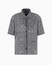 Regular fit shirt with kaleidoscope print