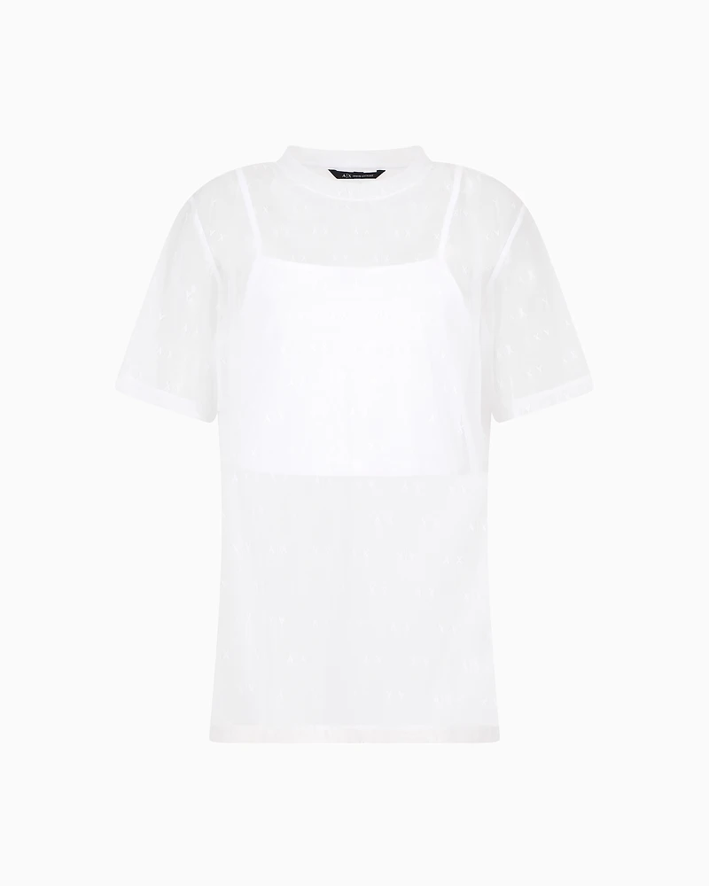 Transparent T-shirt with top