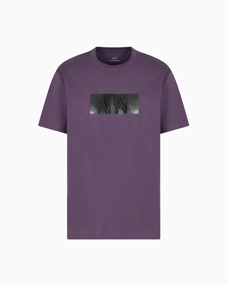 Regular fit t-shirt with vinyl logo print