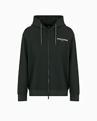 Zip-up hoodie with Milan/New York print on the back