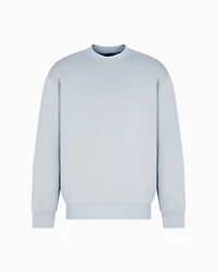 Crewneck cotton blend sweatshirt