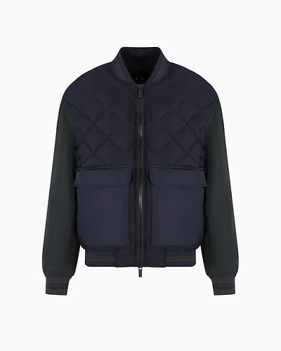 Jacket with quilted insert and maxi pockets