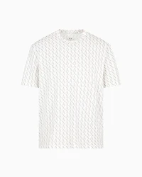Armani Exchange - Long sleeve T-shirt with logo prints, Man, White, Size: S