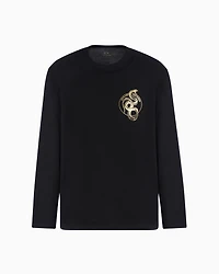 Regular fit long-sleeved jersey t-shirt