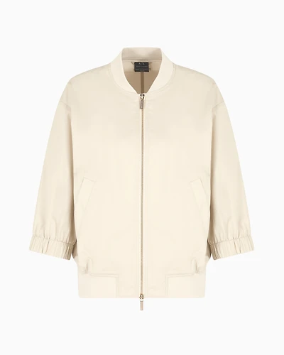 Cotton Blouson with Short Sleeves