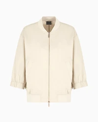 Cotton Blouson with Short Sleeves